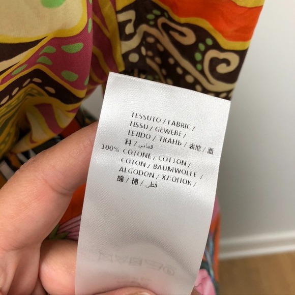 Gucci Fit And Flare Dress Womens 40 Small Floral Printed Belted Boho Designer - Picture 8 of 13